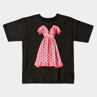 Strawberry Dress Kids T-Shirt